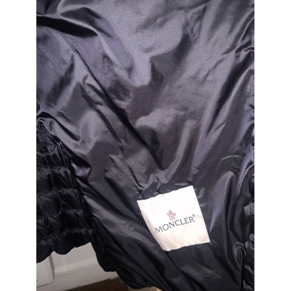 MONCLER BLACK MOTO JACKET WOMENS XL NEW W/TAGS - Picture 5 of 6